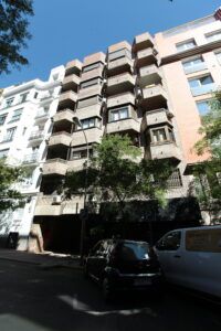obra ITE edificio residencial Madrid calle garcia paredes