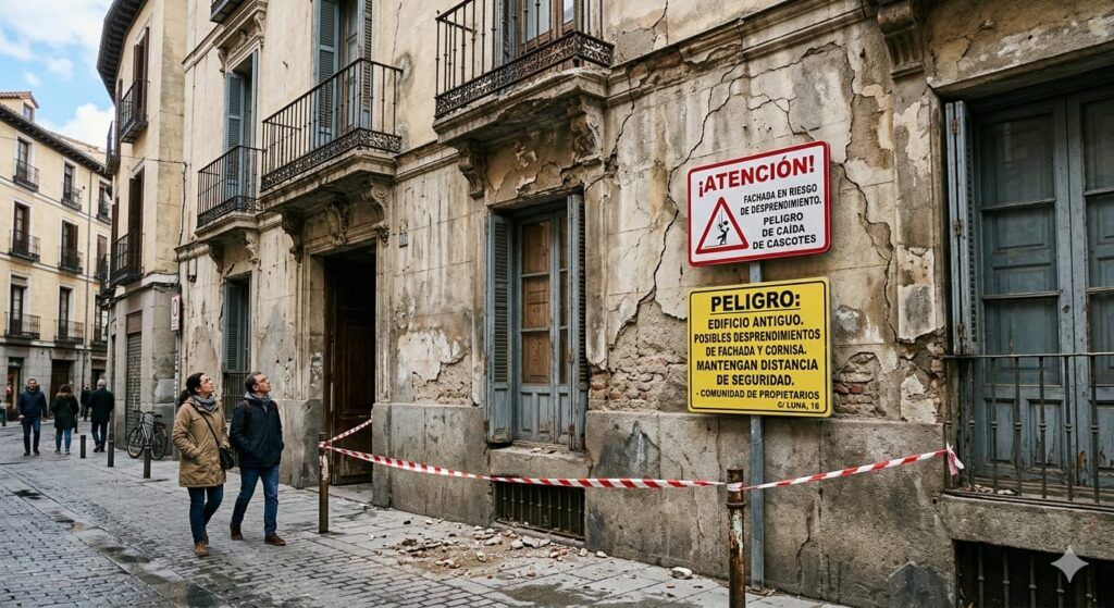 Señales de alerta en tu fachada en edificios antiguos